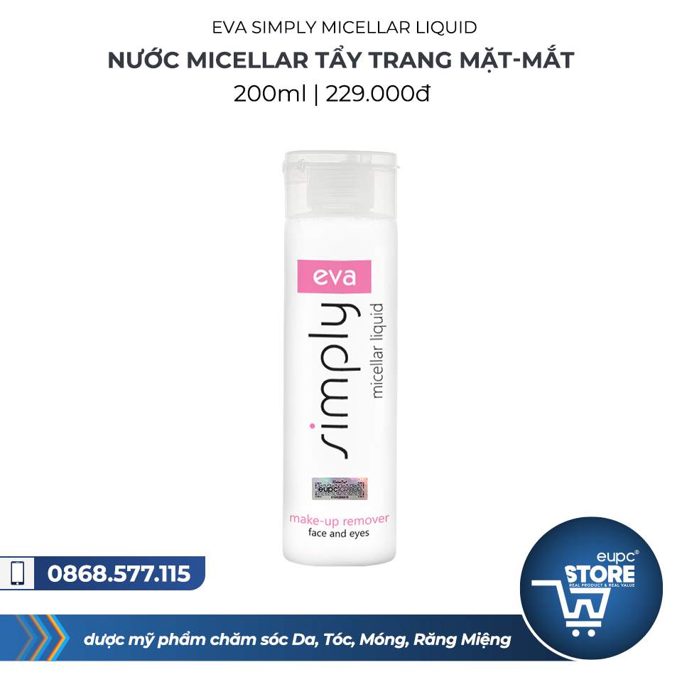 Nước Micellar tẩy trang Mặt-Mắt