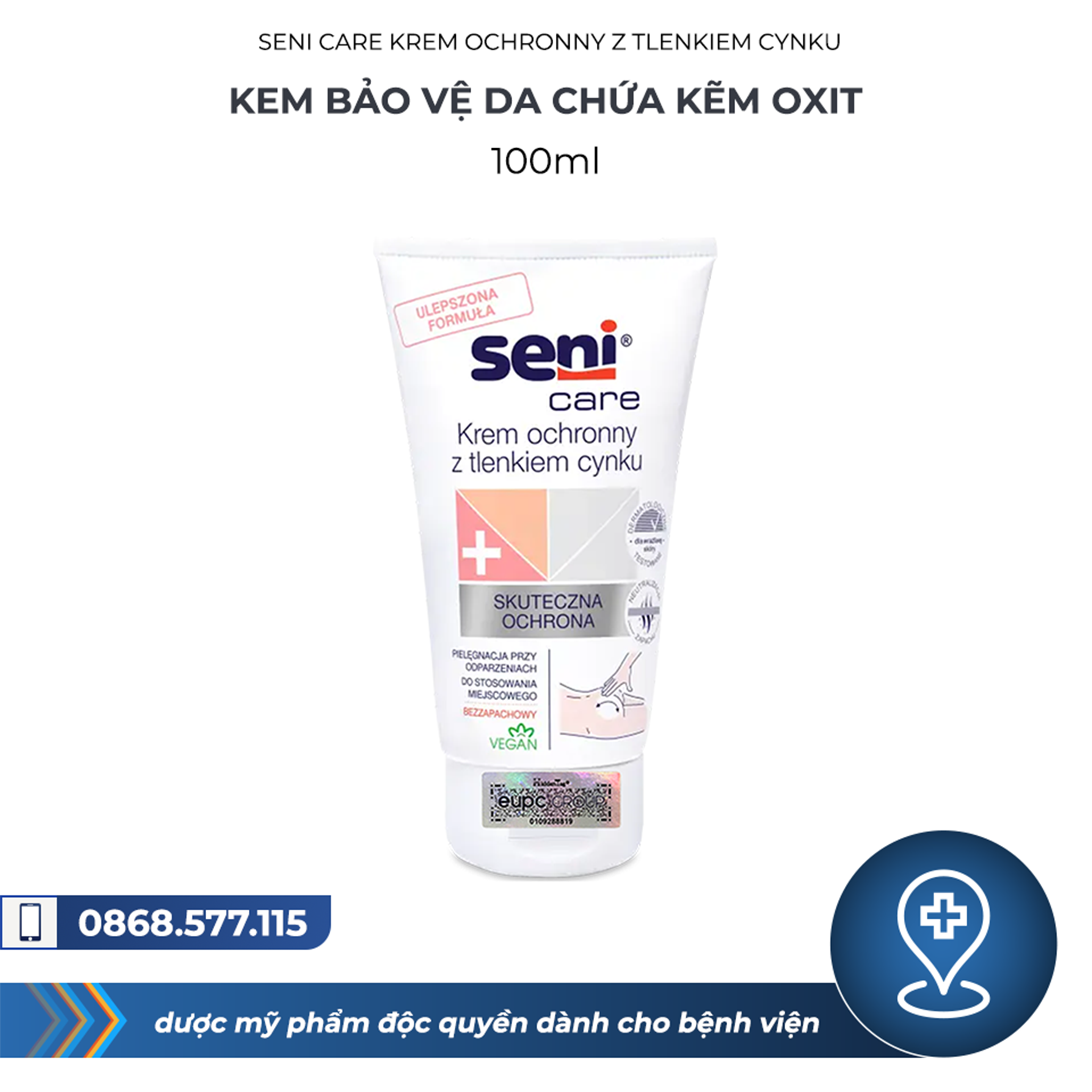 Kem bảo vệ da chứa kẽm oxit