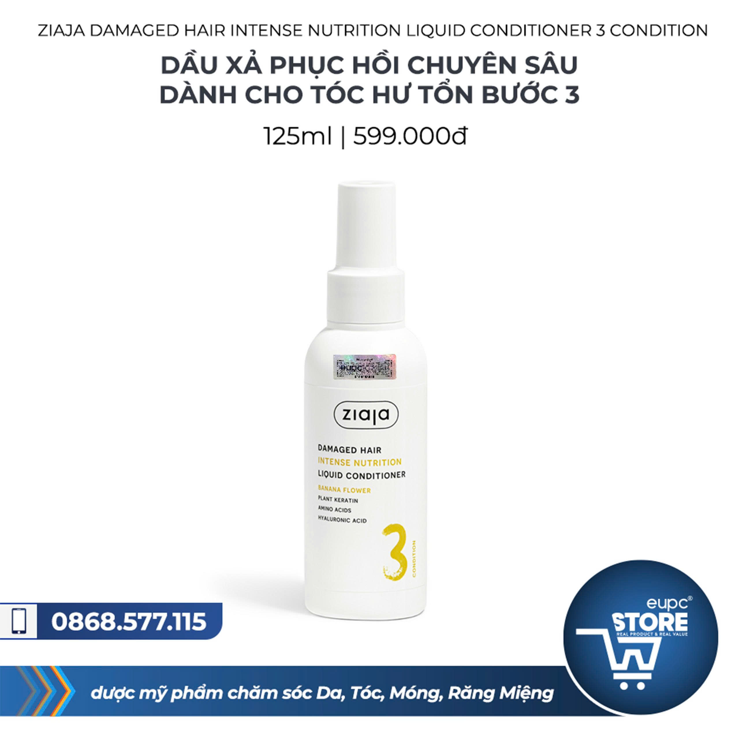 Dầu xả phục hồi chuyên sâu dành cho tóc hư tổn bước 3