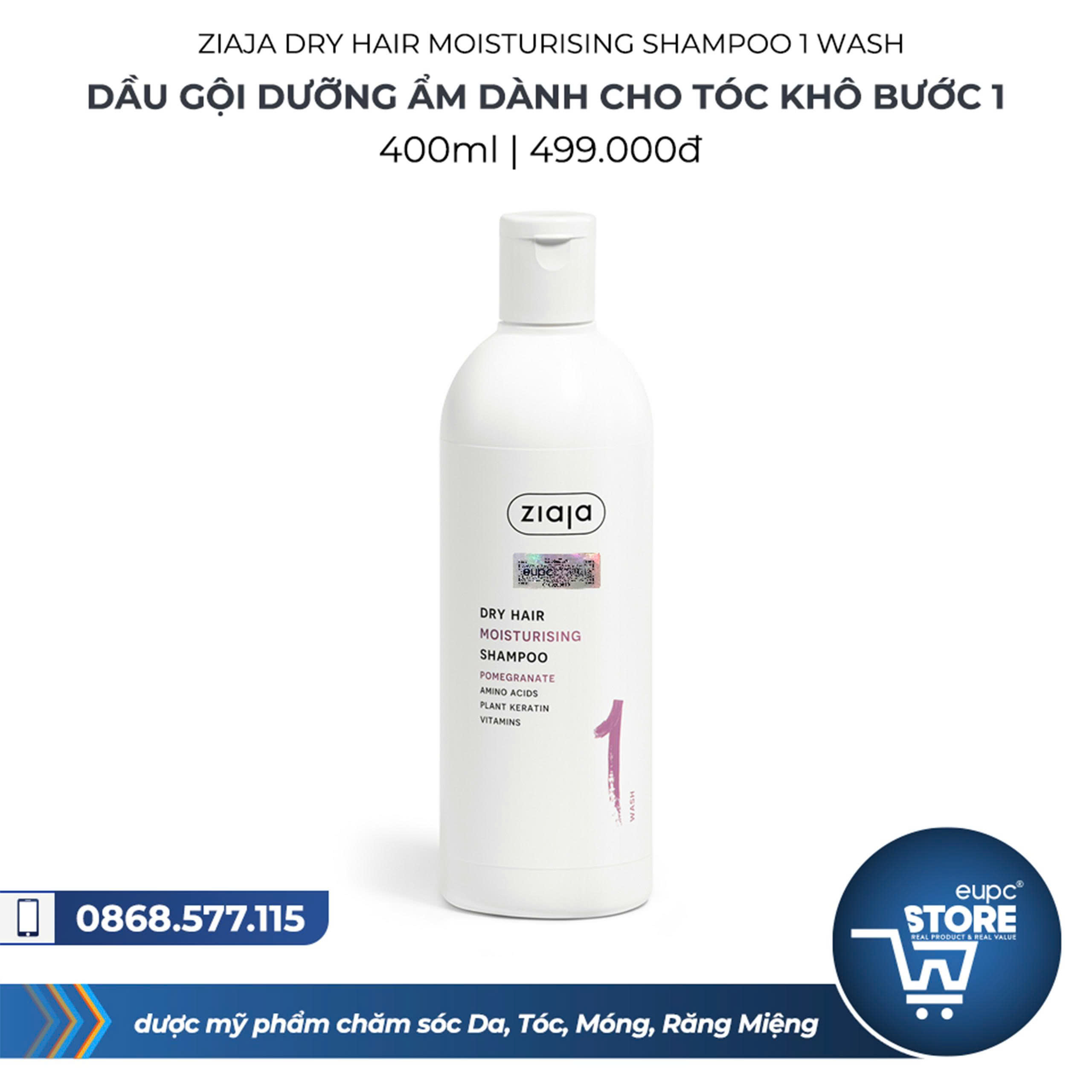 Dầu gội dưỡng ẩm dành cho tóc khô bước 1
